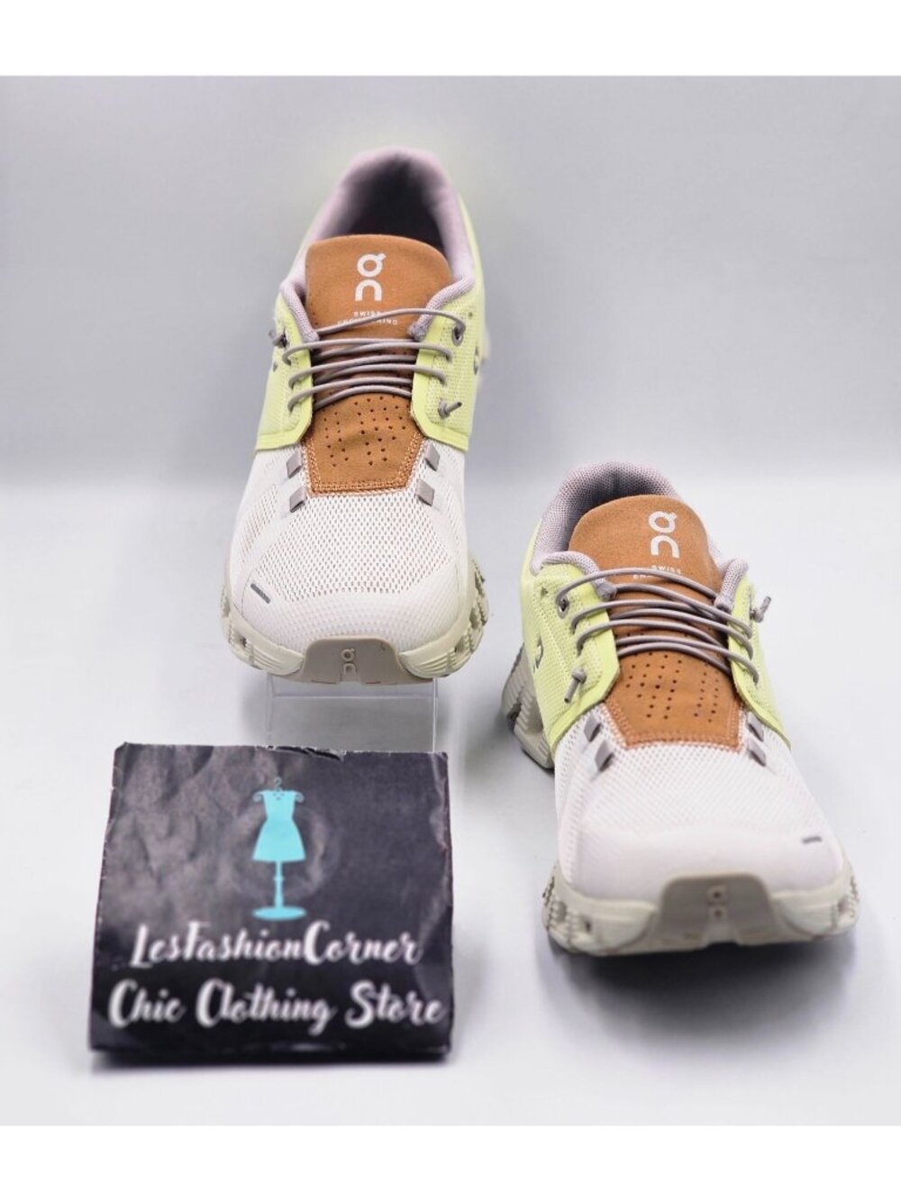 On Cloud 5 Women's Hay/Ice Colorway Lightweight Running Sneakers Size 9 3351 - Picture 2 of 16